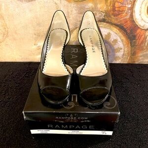 Rampage Black Patent Katina Shoes